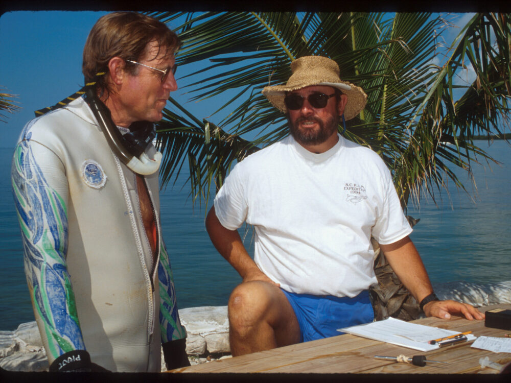 Jeff and Wes Pratt planning in the field